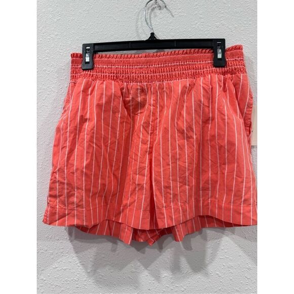 a new day Pants - a new day Coral Striped Jean Shorts